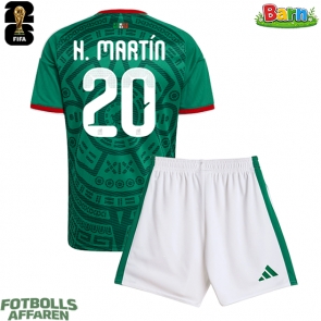 Mexiko Henry Martin #20 Hemmaställ Barn VM 2026 Kortärmad (+ Korta byxor)